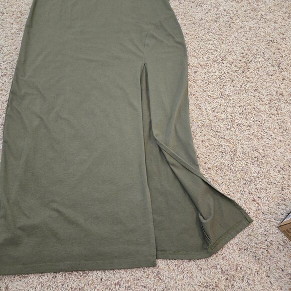 Shein Women's Green Tank Dress w/Slit & Adjustable Straps Size 4XL - Picture 2 of 8